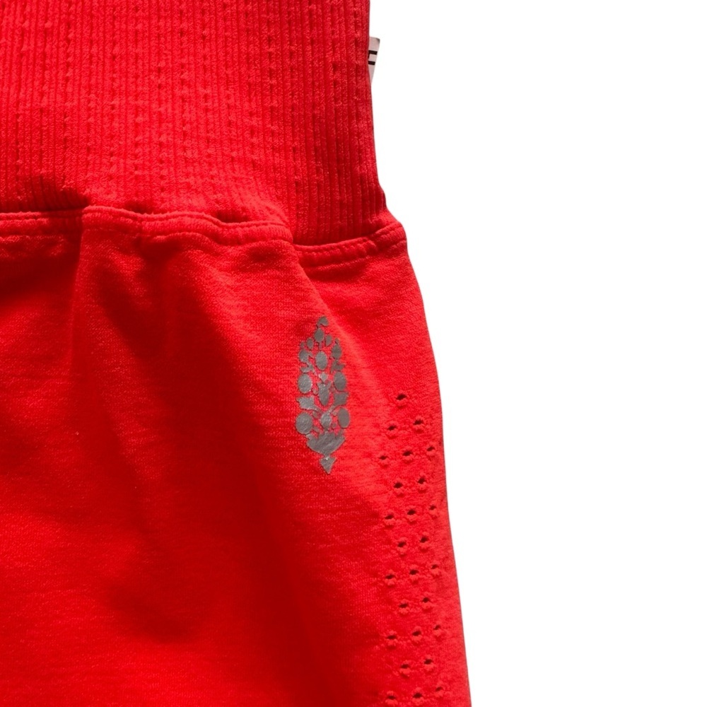 Free People Movement Good Karma Running Shorts XS/S & M/L Cherry Tomato NWOT - Picture 4 of 7